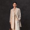 Famecoco范可儿春季棉麻文艺长西装外套新中式气质优雅西装FAC1AW002 商品缩略图1