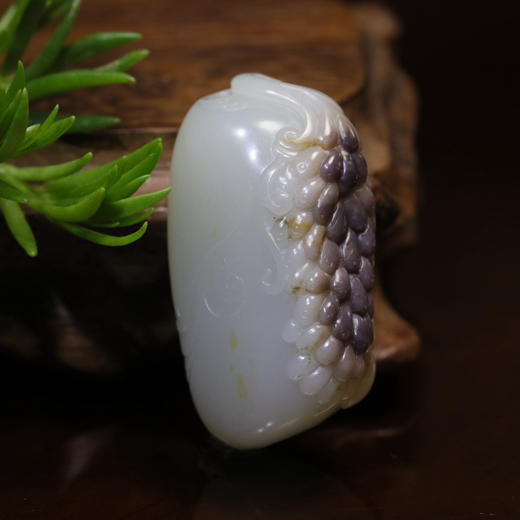 和田玉（白玉）独籽挂件-- 老鼠爱大米38.34g 商品图2