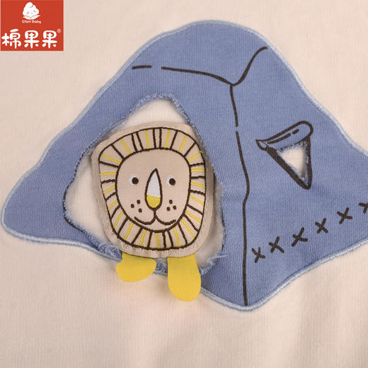 棉果果专柜同款春季新品男童纯棉撞色圆领套头卫衣M112180224052 商品图3