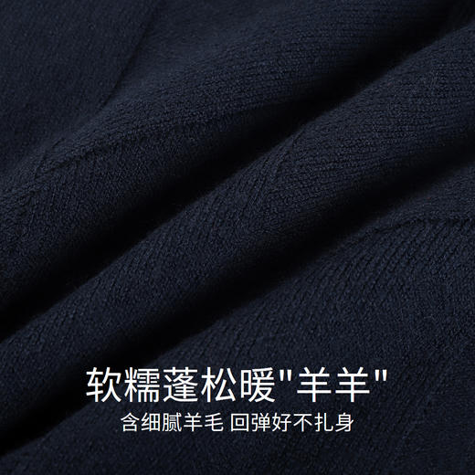 【新年红】女童时尚宽松纯色保暖圆领针织衫安奈儿童装EG344174 商品图6