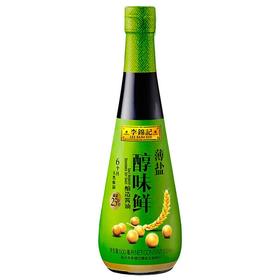 李锦记500ml薄盐醇味鲜酿造酱油/瓶