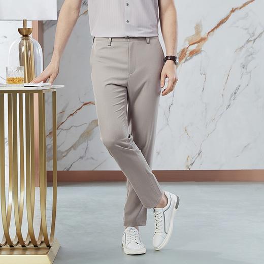 【高端系列】柒牌直筒休闲裤男2024春季新款含莫代尔商务百搭长裤	126H72550 商品图1