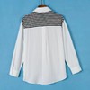 A7066       气质休闲撞色条纹拼接假两件长袖上衣（特价不退换） 商品缩略图4