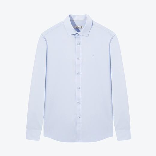 【含竹纤维】柒牌长袖衬衫男2024春季新款商务百搭易去污翻领衬衣	126A70810 商品图4