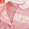 棉果果专柜同款春季新品女童华夫格质感纯棉对开连体衣M122722224002 商品缩略图2
