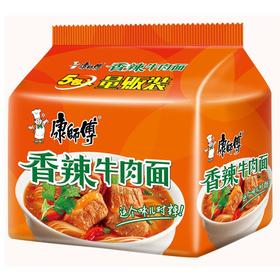 康师傅香辣牛肉面104g*5/包