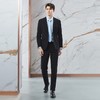柒牌西服套装男士弹力2024春新款商务正装锦氨印花黑色平驳领西装	126C70720 商品缩略图3