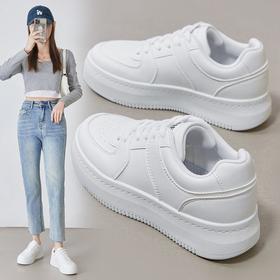 ZHR休闲鞋女2024春季新款百搭ins厚底潮流学生软底舒适运动风板鞋