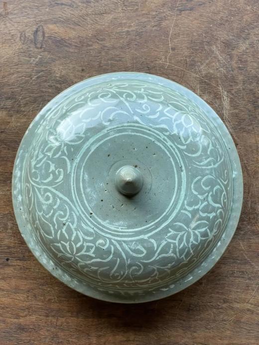 象嵌青瓷莲瓷游鱼纹大盖罐，顺丰包邮 商品图11