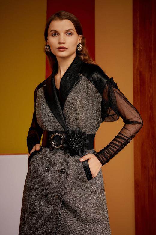 SAFICOO【无边】系列 精干气质 收腰修身 中长款马甲 商品图1