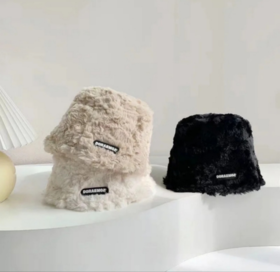 ✨【HLUOS纯色毛绒水桶帽】✅超可爱女秋冬时尚仿兔✨毛潮流盆帽，🔺舒服柔软，🔺帽型宽阔、🔺有颜值、🔺温暖呵护、🔺爱不释手的一款帽子🌸