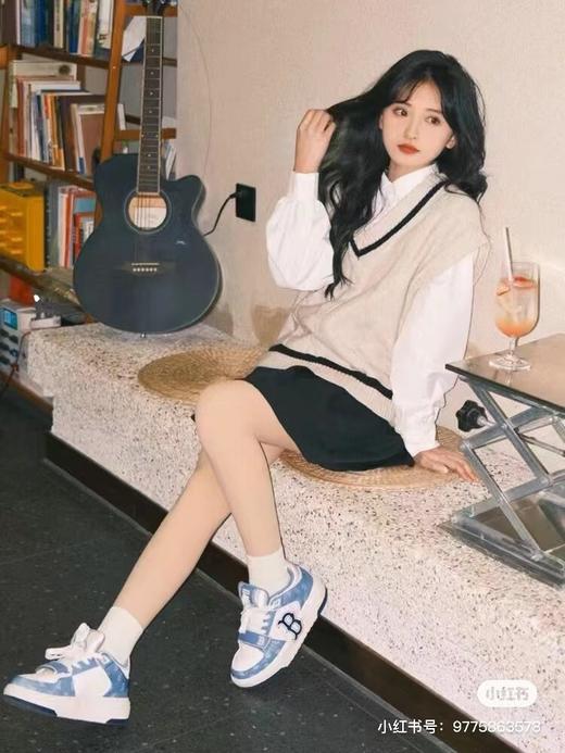 回购无数！！新款 MLB满标老花&经典洋基队板鞋丨新款3色巨轻便!!! 脚感很舒服！纽约洋基队新配色+Chunky Liner Low/ 魔术贴中帮 校园风系列增高厚底百搭学长鞋，男女可穿 商品图6