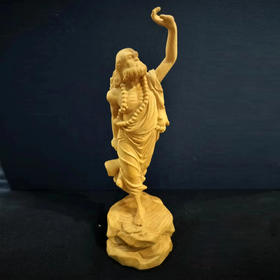 望天达摩°黄杨木摆件