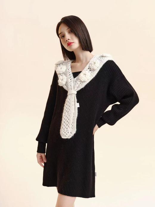 立体钩花连衣裙 商品图1