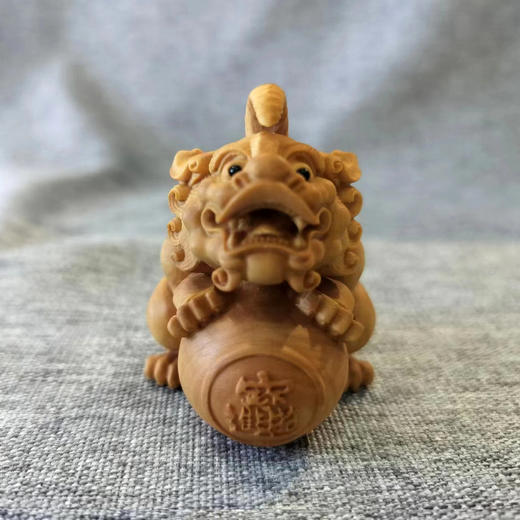 神兽獬豸/独角貔貅°黄杨木摆件/把玩件 商品图1