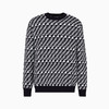 EMPORIO ARMANI 阿玛尼 男士通体提花徽标字样初剪羊毛混纺针织衫 混色 6R1MU2 1MMKZ F905 商品缩略图0