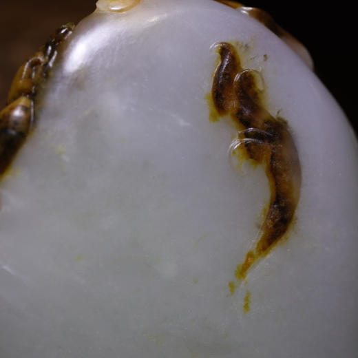 和田玉（白玉）独籽挂件-- 蝶恋花 55.43g 商品图5