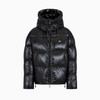 EMPORIO ARMANI 阿玛尼 男士防水绗缝尼龙连帽羽绒服 黑色 6R1B97 1NKZZ 0999 商品缩略图0