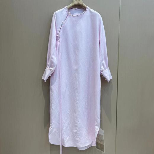 【线上专属】圆领斜襟连衣裙（23707243-盈盈） 商品图0