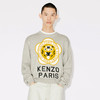 KENZO 高田贤三 男士大海棠花虎头徽标印花圆领长袖针织衫 灰色 FD65 PU429 3BB 93 商品缩略图1