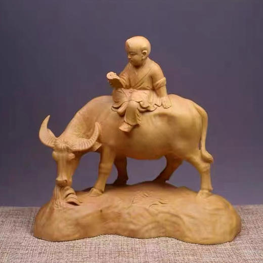 牧牛童趣°黄杨摆件 商品图0
