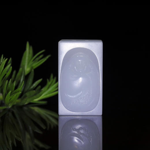 和田玉（羊脂白玉）玉牌挂件--玉佛21.63g 商品图3