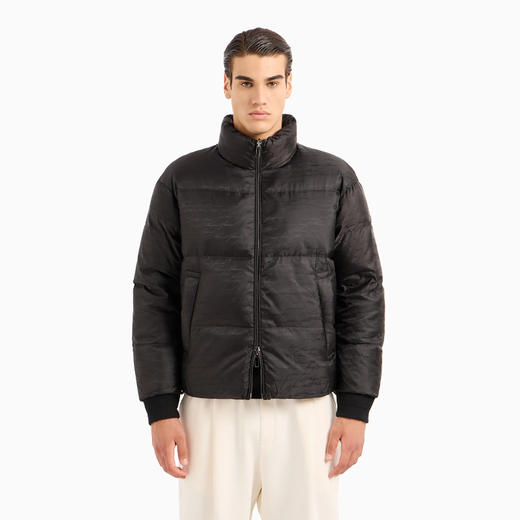EMPORIO ARMANI 阿玛尼 男士绗缝双面羽绒服 黑色 6R1B65 1NVSZ F091 商品图1