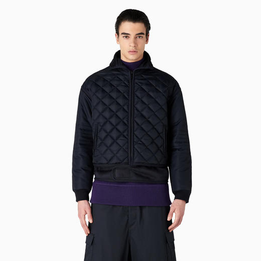 EMPORIO ARMANI 阿玛尼 男士绗缝尼龙束腰外套棉服 蓝色 6R1B6S 1K25Z 0922 商品图1