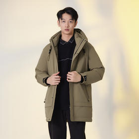 【断码清仓】HXTIDE 冬季长款带帽羽绒服新国标90绒/Y100340019101/02