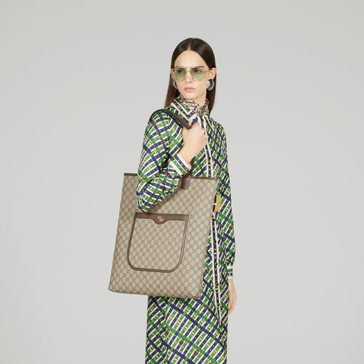 GUCCI 古驰 女士 Ophidia系列 GG大号托特包 混色 744542 9AACV 8745 商品图3