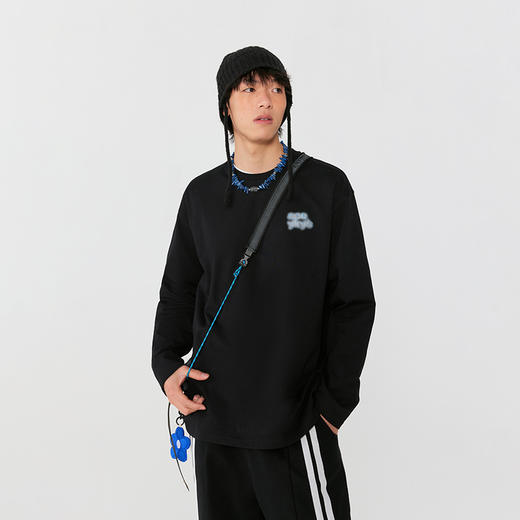 YKYB新款2025春新品美式复古长袖T恤街头随性感高级配色内搭上衣 商品图2