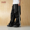 BJHG不计后果春美式拼色织带休闲裤子男潮梭织长裤阔腿堆叠伞兵裤 商品缩略图3