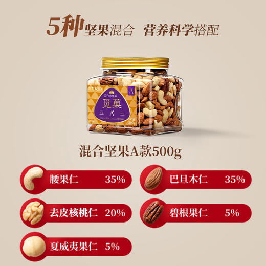 觅菓大坚果品质原味混合坚果孕期学生健身每日坚果罐装纯果仁干果 商品图7