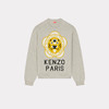 KENZO 高田贤三 男士大海棠花虎头徽标印花圆领长袖针织衫 灰色 FD65 PU429 3BB 93 商品缩略图0