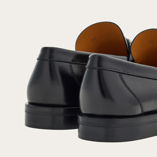 【一】FERRAGAMO 菲拉格慕 男士 GANCINI扣饰 莫卡辛鞋 黑色 762695 商品图3