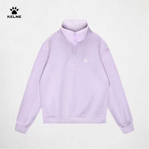 卡尔美春季新款尽享自在系列女士半开襟卫衣 商品图1