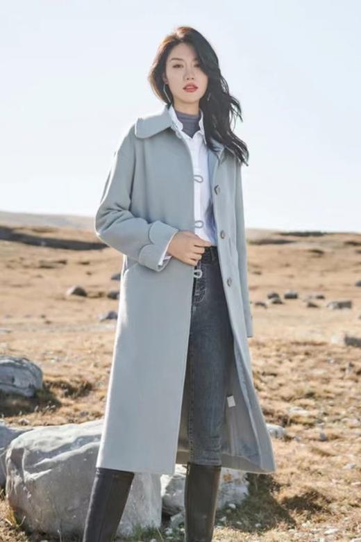 LA CRAWFISH 气质毛呢大衣宽松休闲款外套 14738 商品图5