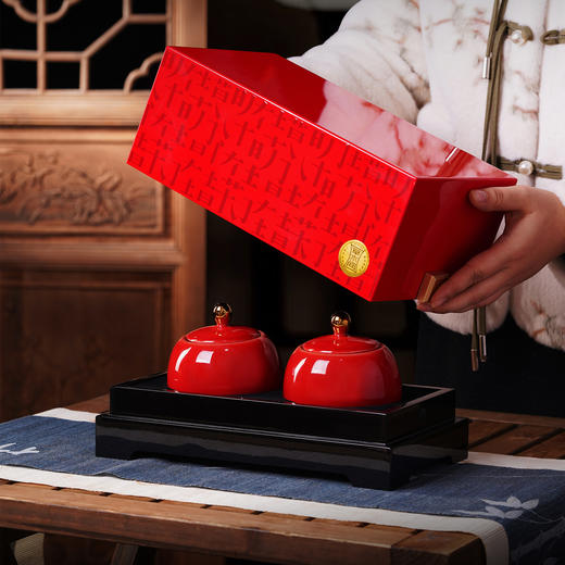 草木间【实木烤漆.红.小双瓷】100元1套.共9套 商品图1