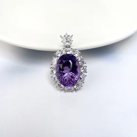 16872紫水晶吊坠