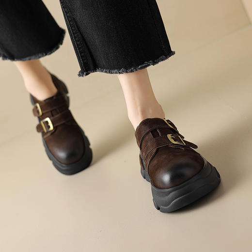 春季新款，厚底圆头真皮单鞋MDY-M3220-2 商品图4