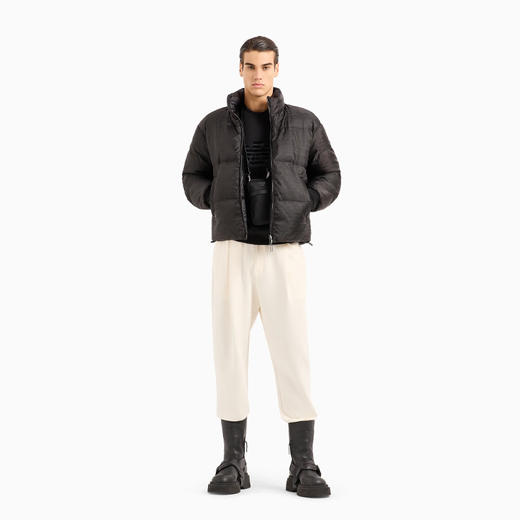 EMPORIO ARMANI 阿玛尼 男士绗缝双面羽绒服 黑色 6R1B65 1NVSZ F091 商品图3