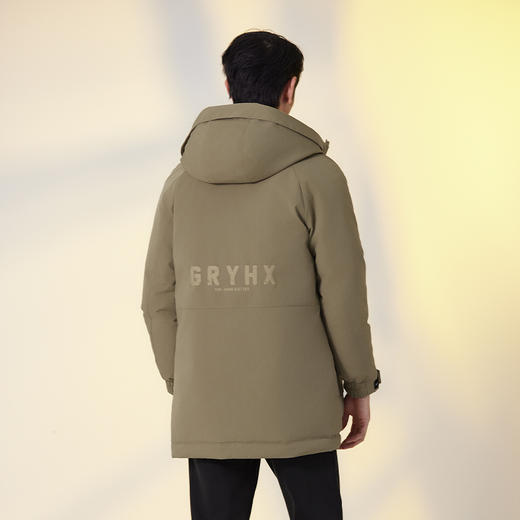 【马国明同款】HXTIDE 冬季长款带帽羽绒服新国标90绒/Y100340019101/02 商品图2