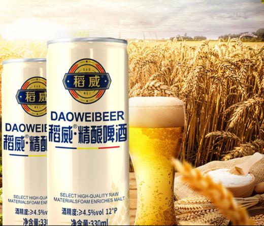 啤酒来啦】发酵的时间也长自然丰润、绵密持久，稻威·12度精酿啤酒基地直邮 商品图0