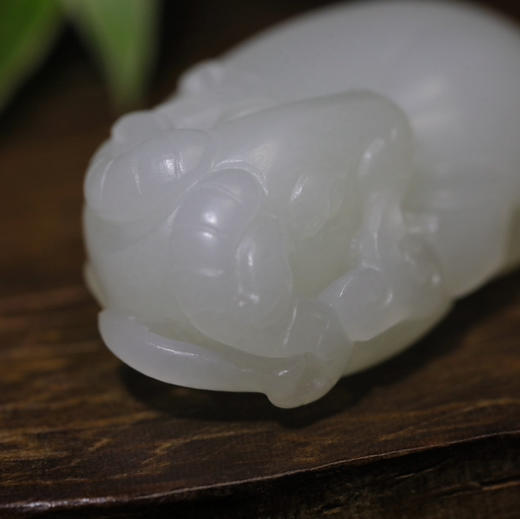 和田玉（白玉）籽料挂件-- 羊如意9.49g 商品图4