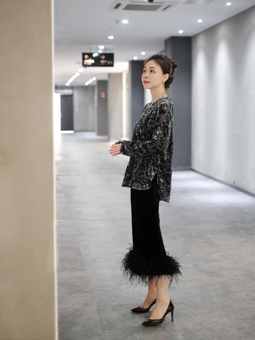 盛唐牡丹 |丝绒山茶花女上衣 商品图7