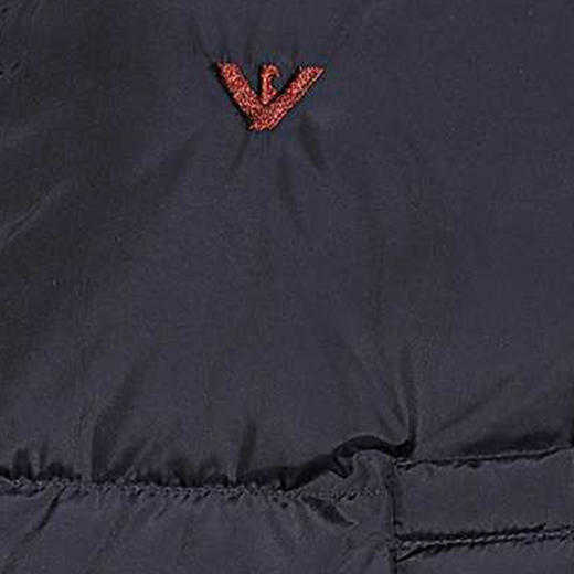 EMPORIO ARMANI 阿玛尼 男士绗缝连帽羽绒服 深蓝色 6R1LC6 1NQTZ 0920 商品图2
