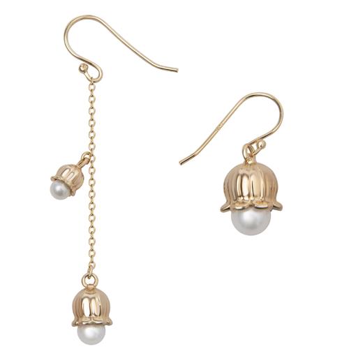   铃兰花开 珍珠耳环 商品图0