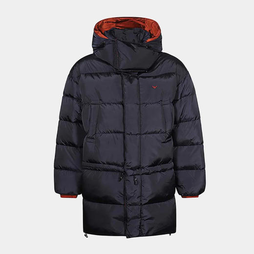 EMPORIO ARMANI 阿玛尼 男士绗缝连帽羽绒服 深蓝色 6R1LC6 1NQTZ 0920 商品图0