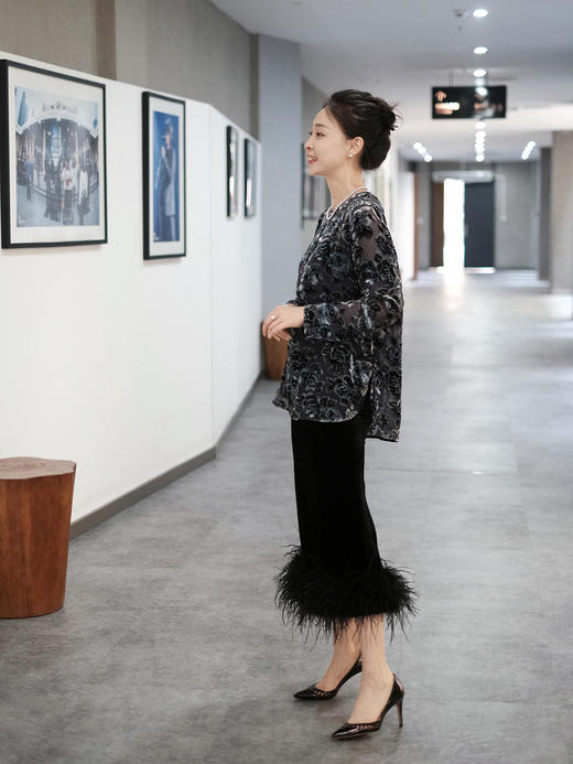 盛唐牡丹 |丝绒山茶花女上衣 商品图6