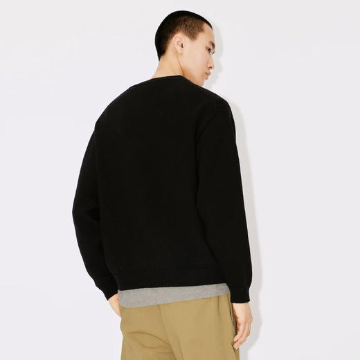 KENZO 高田贤三 男士“BOKE FLOWER”徽章刺绣羊毛针织衫 黑色 FD65 PU419 3LC 99J 商品图2